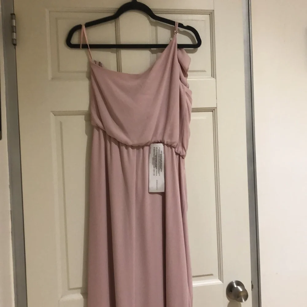 BCBGMAXAZRIA one shoulder dress, size M